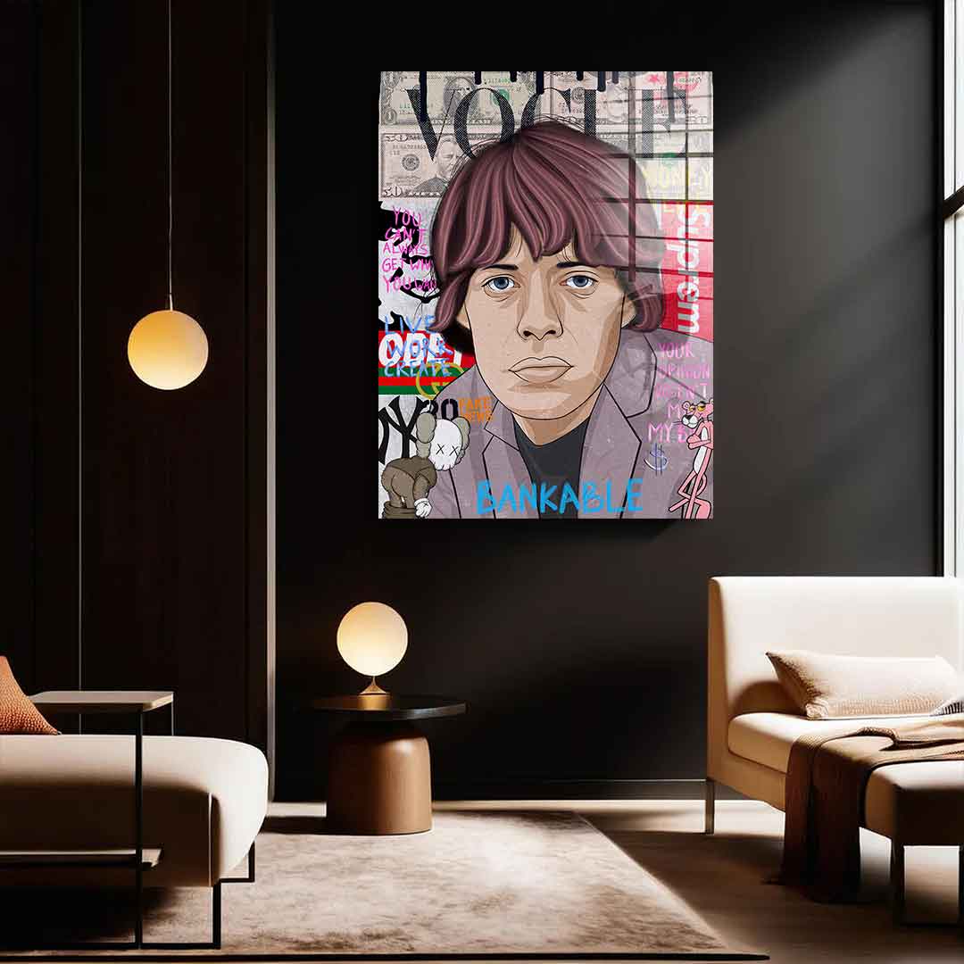 Mick Jagger - Szkło akrylowe