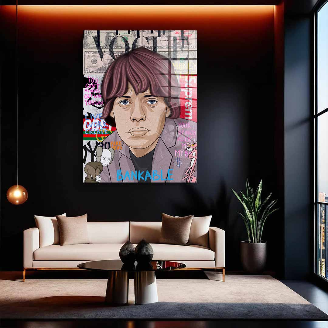 Mick Jagger - Szkło akrylowe