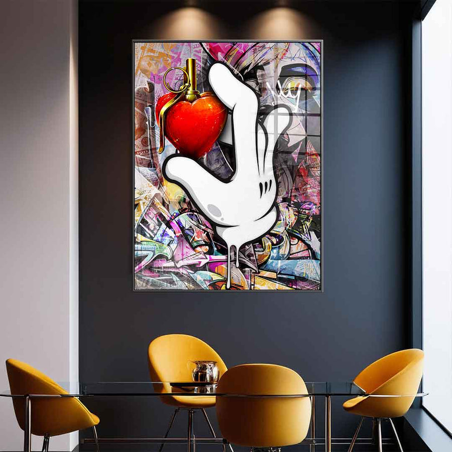 Mickey Hand — szkło akrylowe