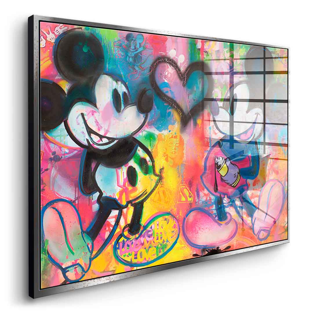 Mickey Sprayed - Acrylic Glass