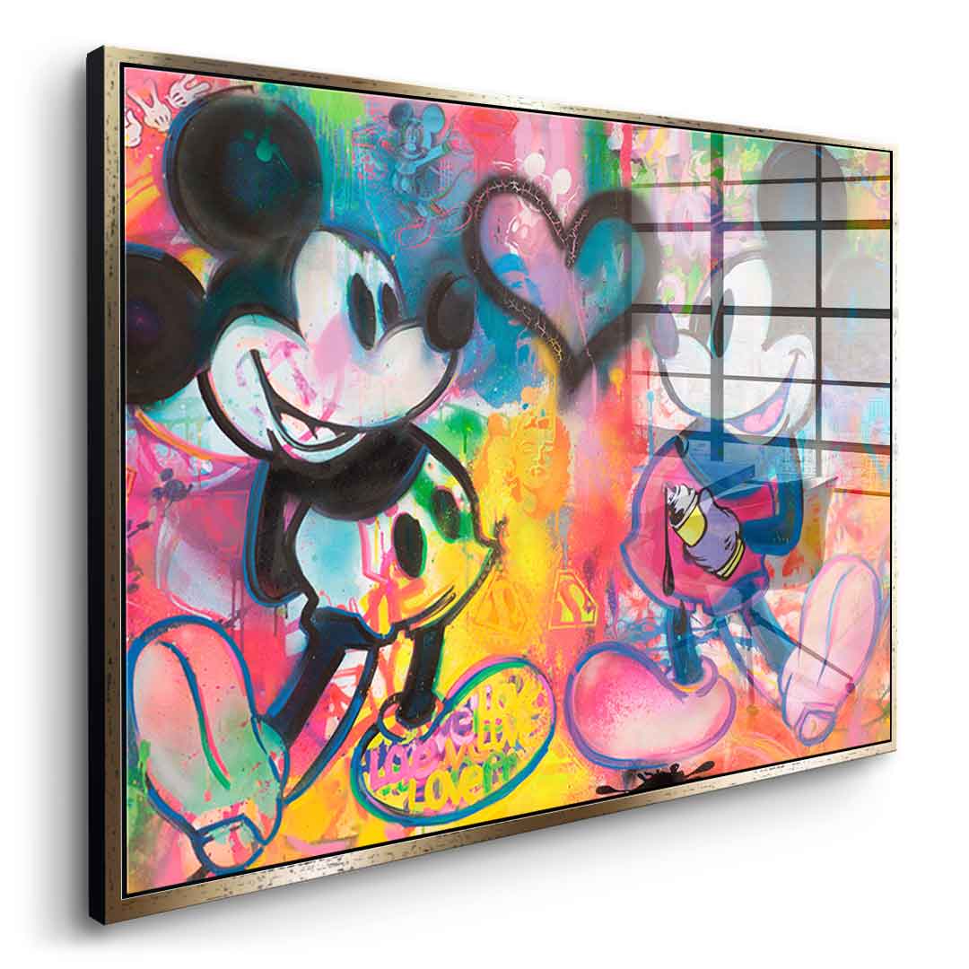 Mickey Sprayed - Acrylic Glass