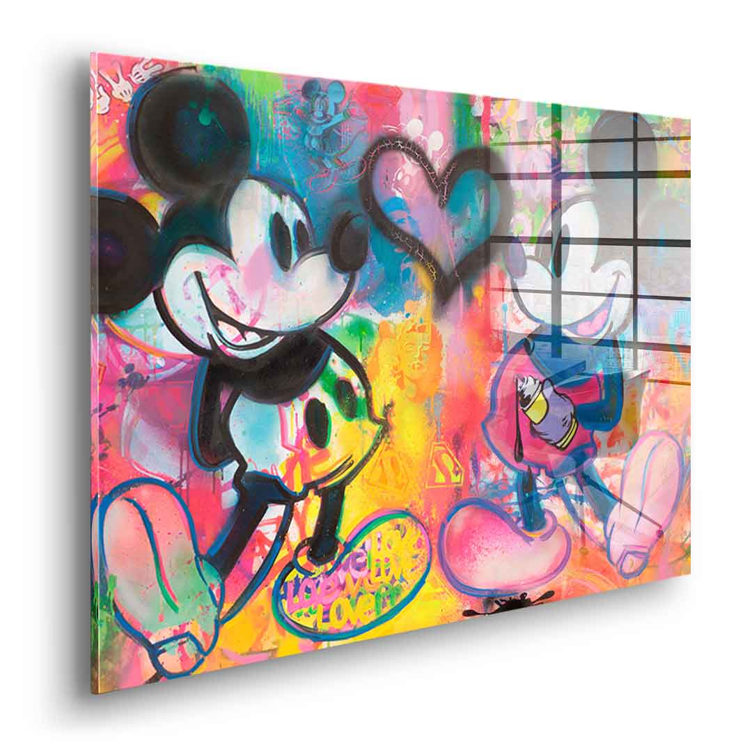 Mickey Sprayed - Acrylic Glass
