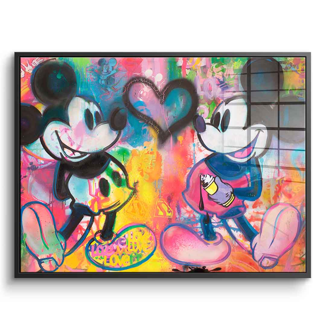 Mickey Sprayed - Acrylic Glass
