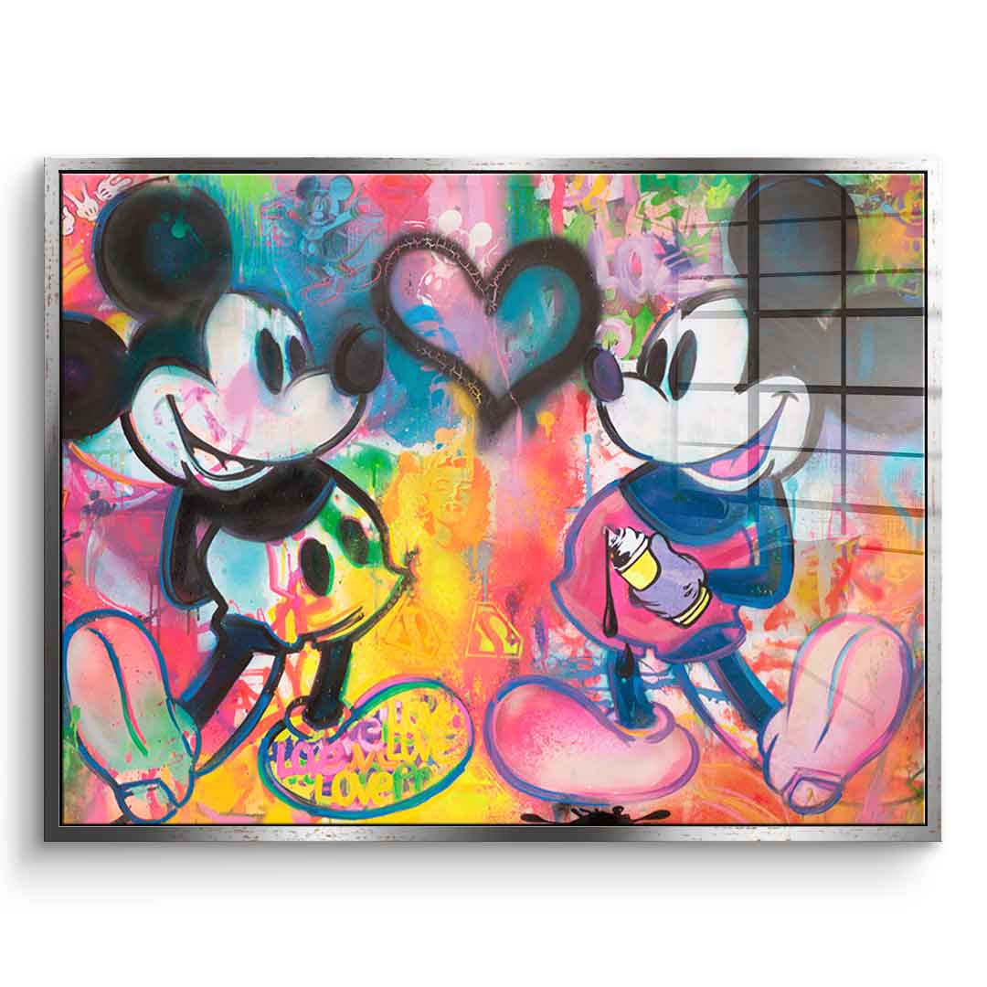 Mickey Sprayed - Acrylic Glass