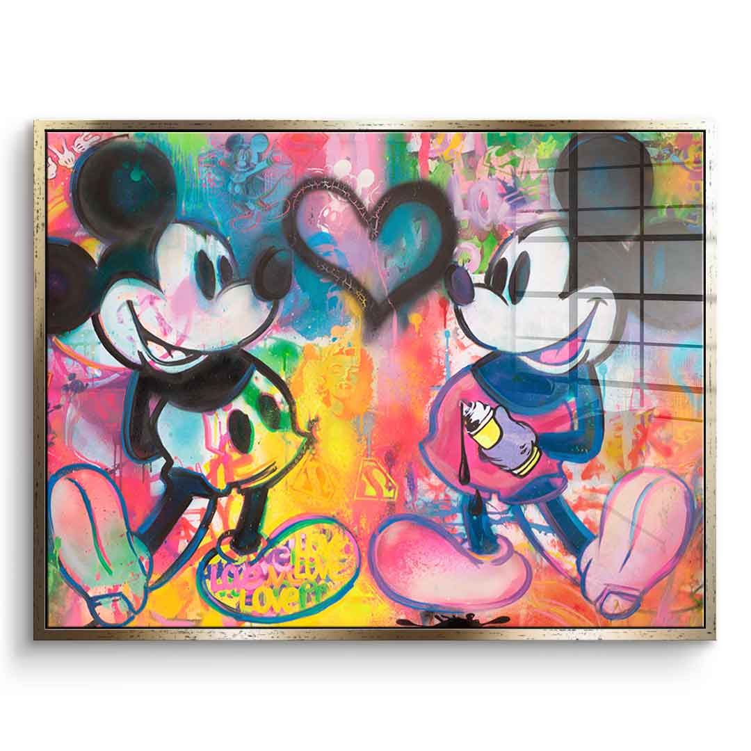 Mickey Sprayed - Acrylic Glass