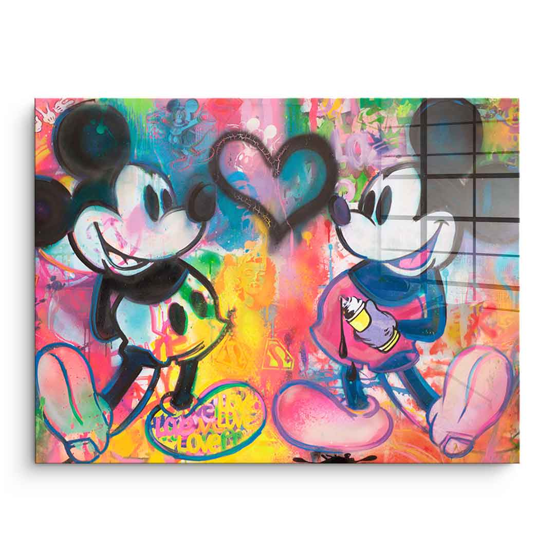 Mickey Sprayed - Acrylic Glass