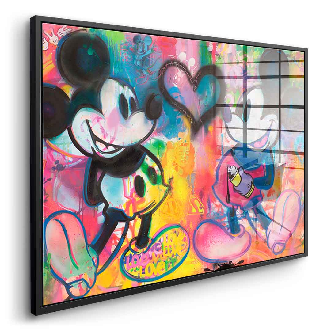 Mickey Sprayed - Acrylic Glass