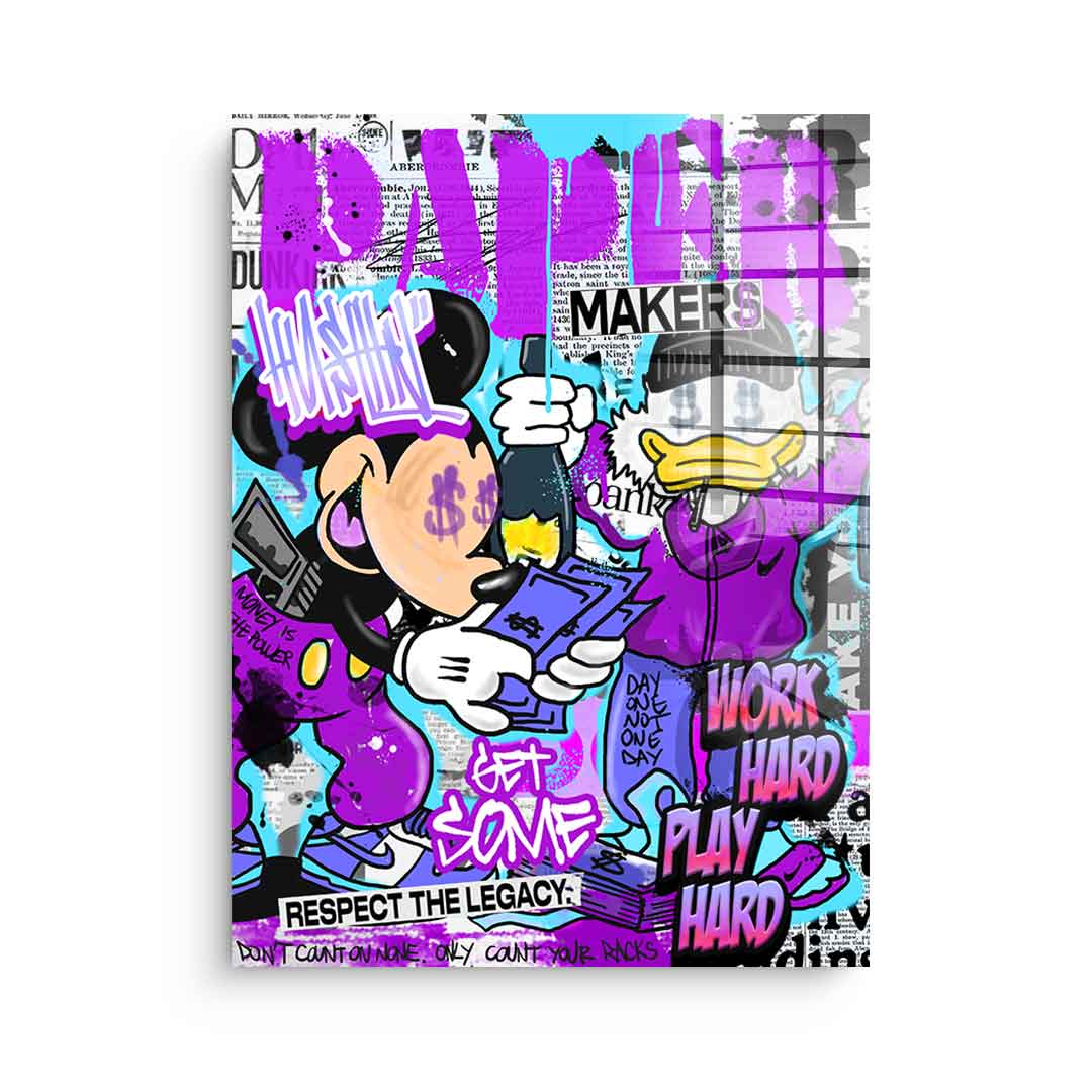 Mick &amp; Don Check$ - Acrylic glass