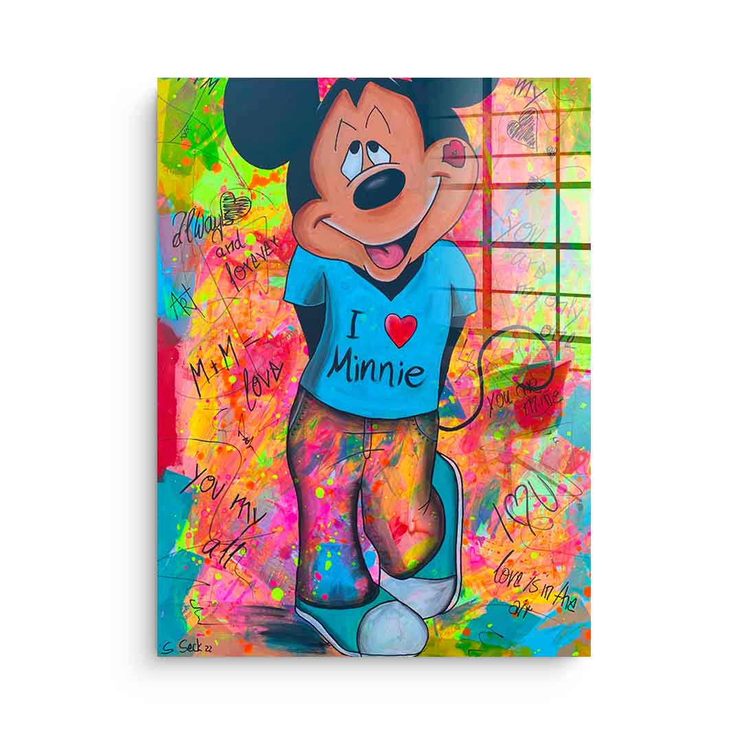 Mickey Loves Minnie - Acrylic Glass