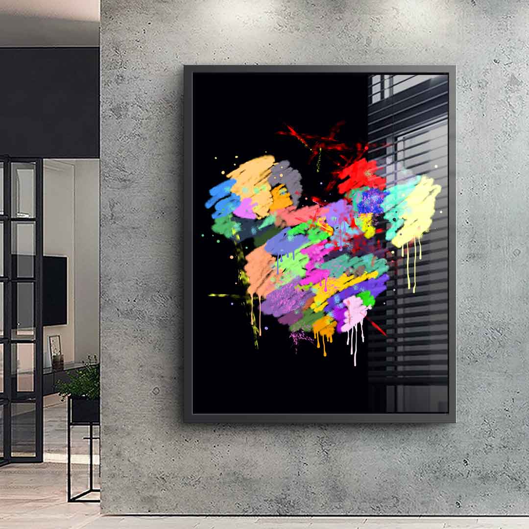 Mickey Head Spray - Acrylic Glass