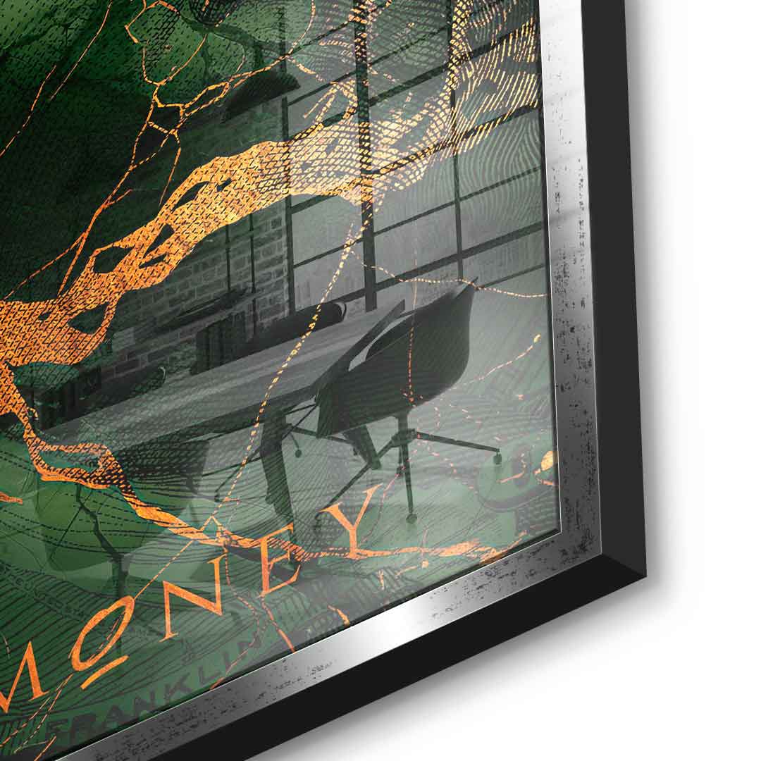 Pieniądze i złoto – szkło akrylowe