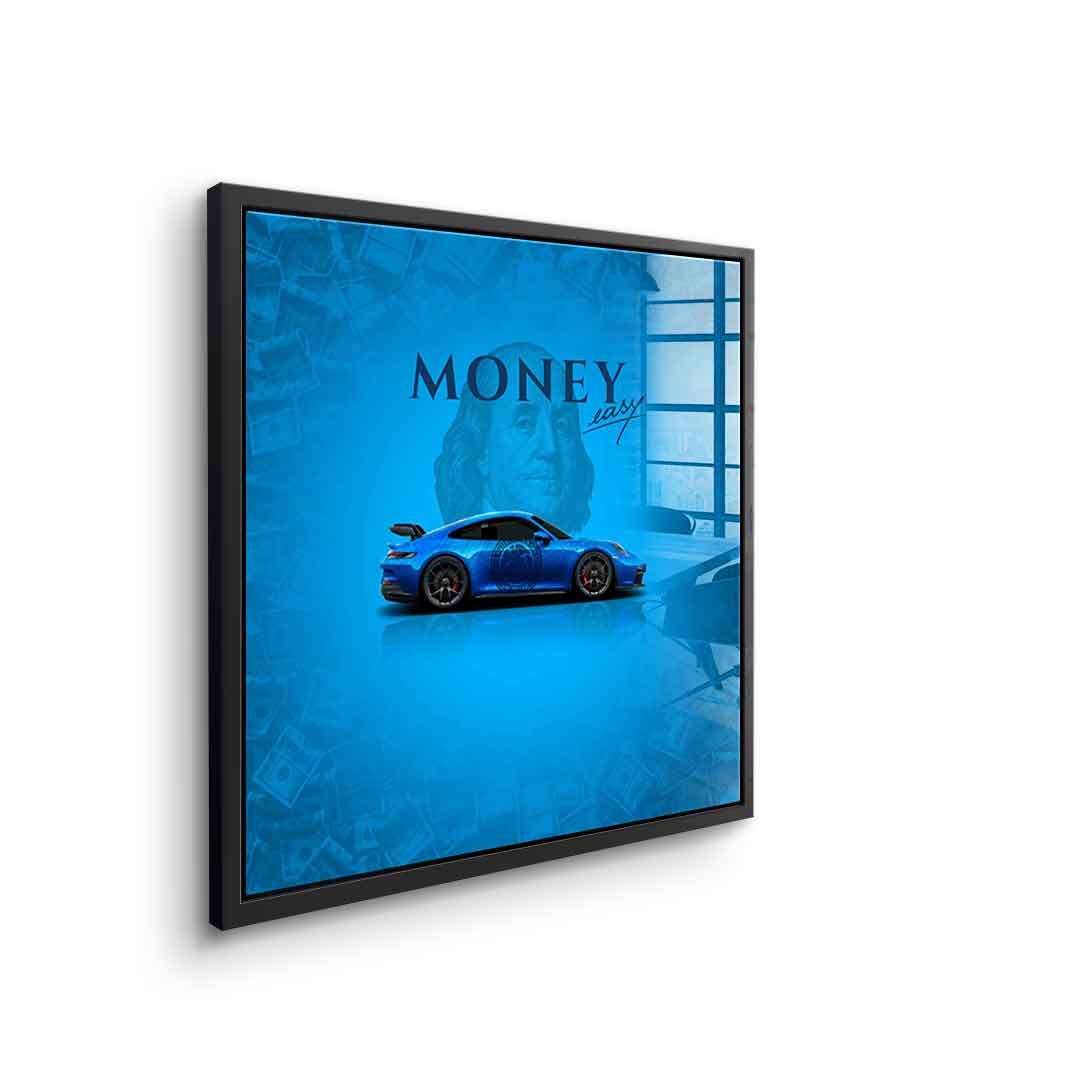 Money easy Blue – szkło akrylowe