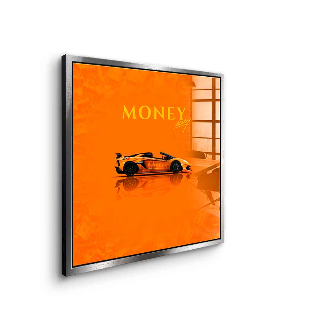 Money easy Yellow - Szkło akrylowe