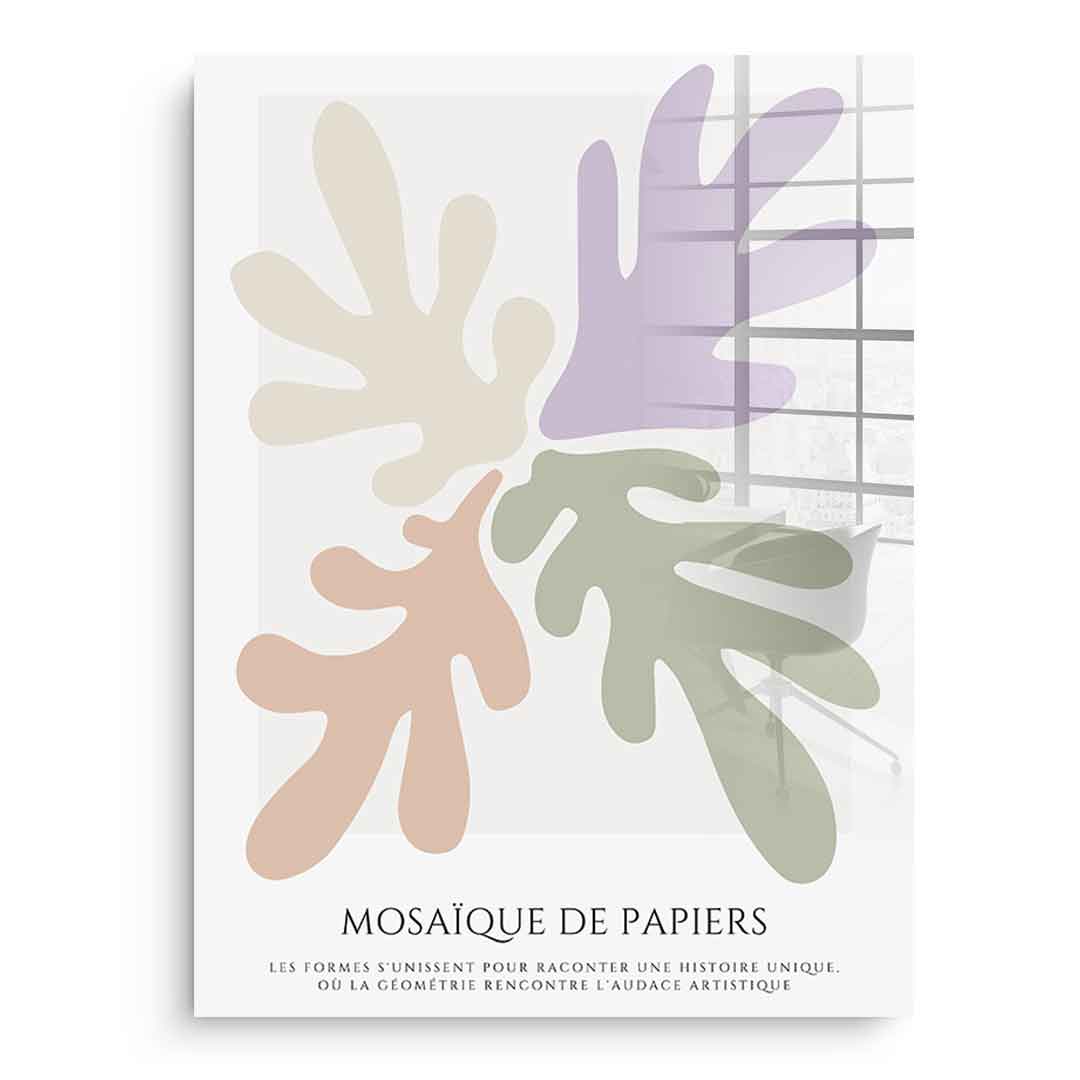 Mozaika z papieru 2 - Szkło akrylowe