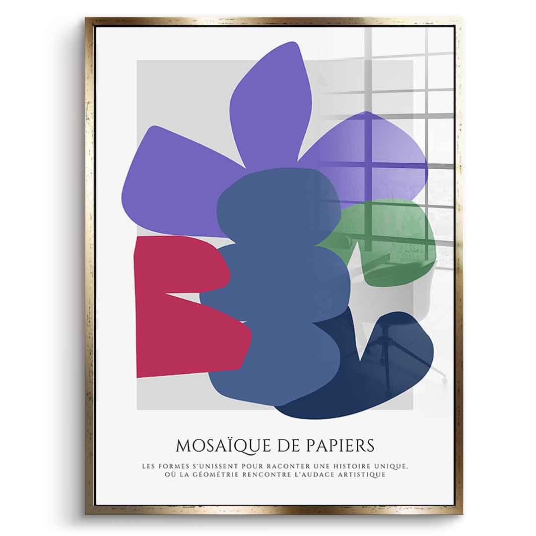 Mozaika z papieru 4 - Szkło akrylowe