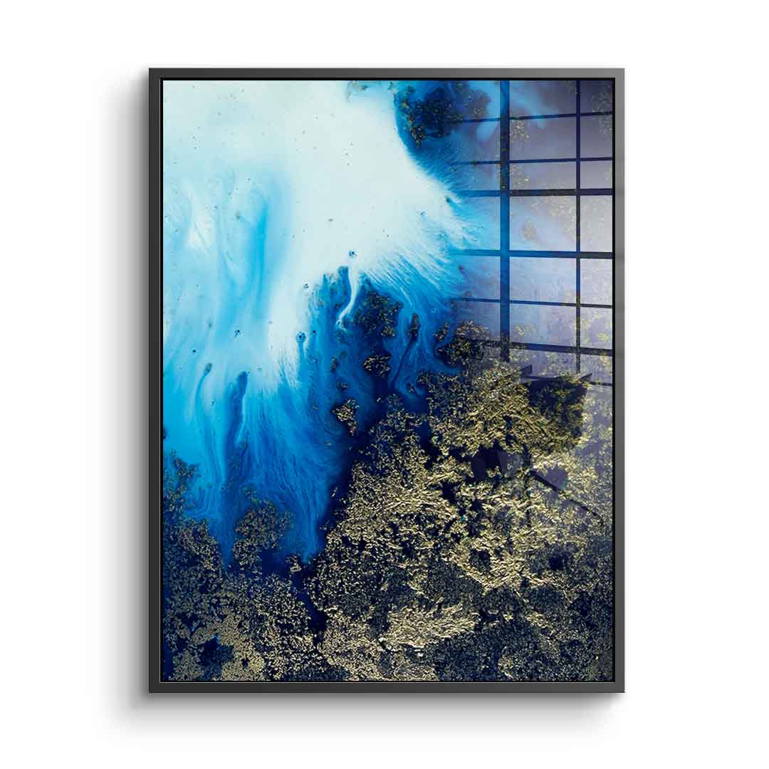 Navy Shimmer - Acrylglas