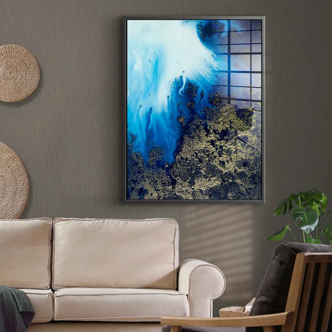Navy Shimmer - Acrylglas