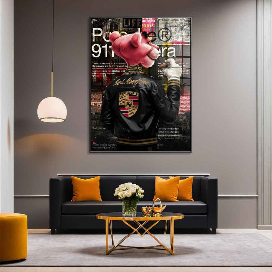 Potrzebuję pieniędzy na Porsche - szkło akrylowe