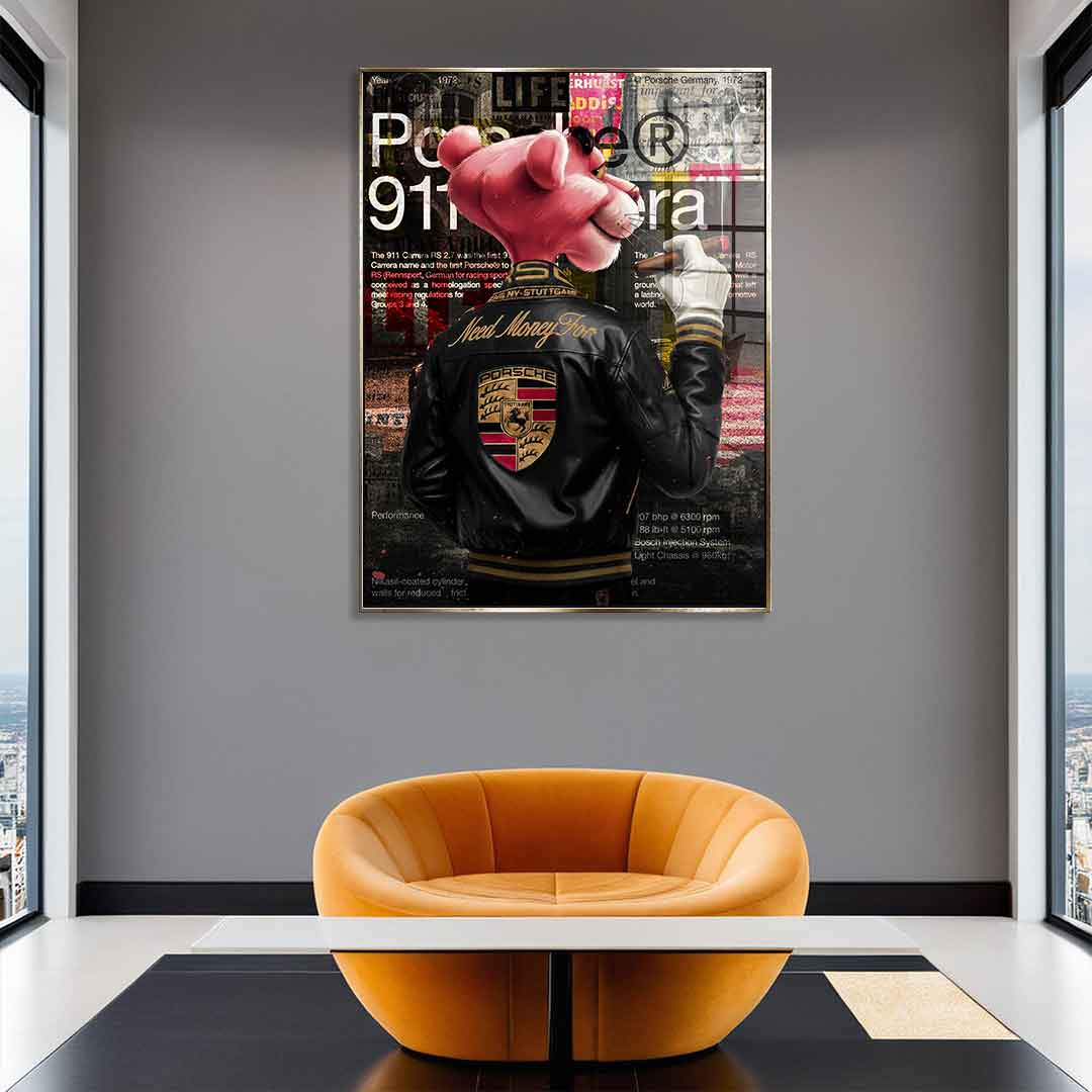 Need Money for Porsche - Acrylic glass