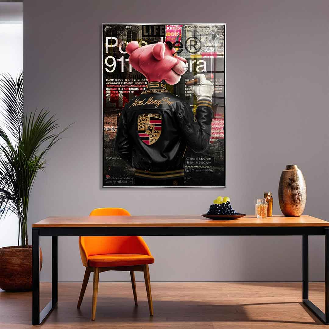 Need Money for Porsche - Acrylic glass