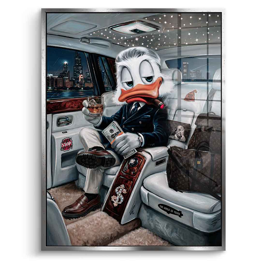 Old Money Duck - Acrylglas