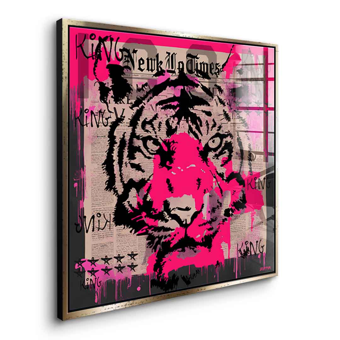 Pink Tiger - szkło akrylowe