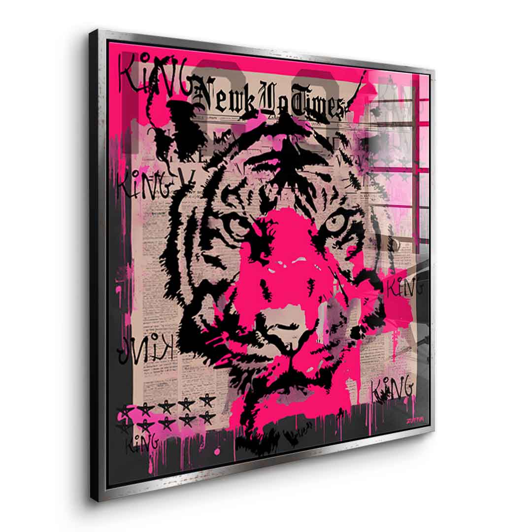 Pink Tiger - szkło akrylowe
