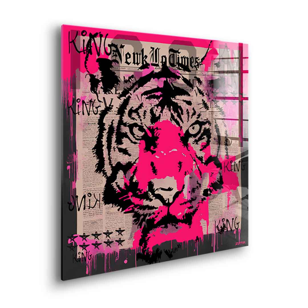 Pink Tiger - szkło akrylowe