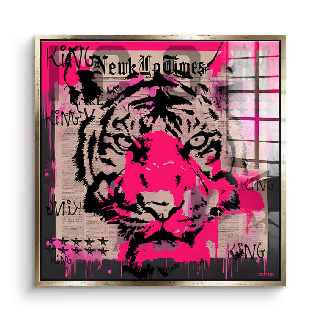 Pink Tiger - szkło akrylowe