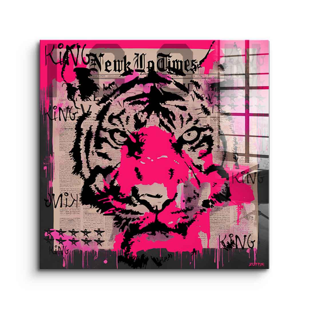 Pink Tiger - szkło akrylowe