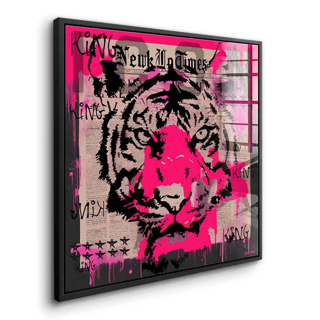 Pink Tiger - szkło akrylowe