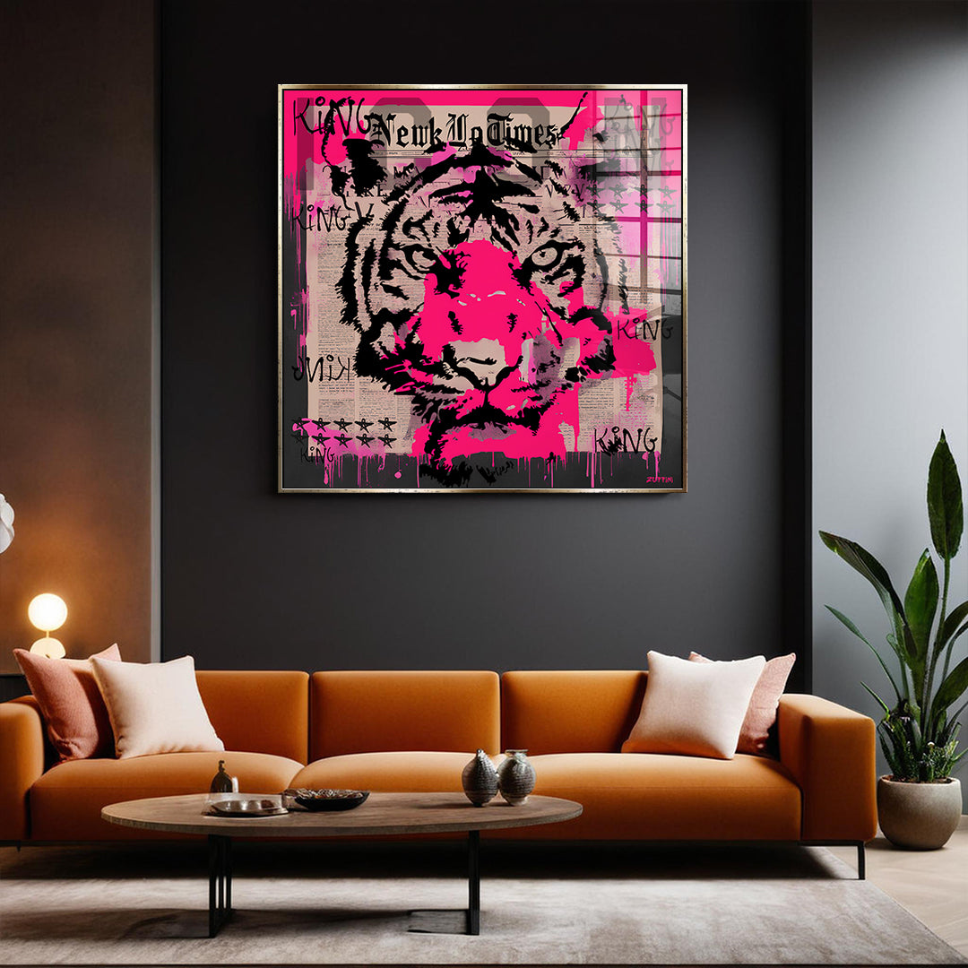 Pink Tiger - szkło akrylowe