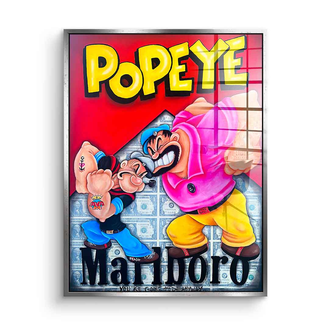 Popeye vs. Bluto - Acrylglas