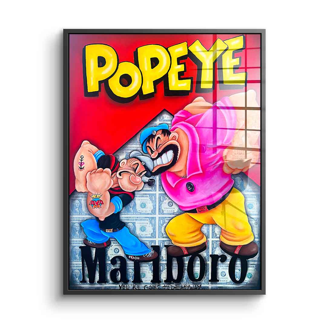 Popeye vs. Bluto - Acrylglas
