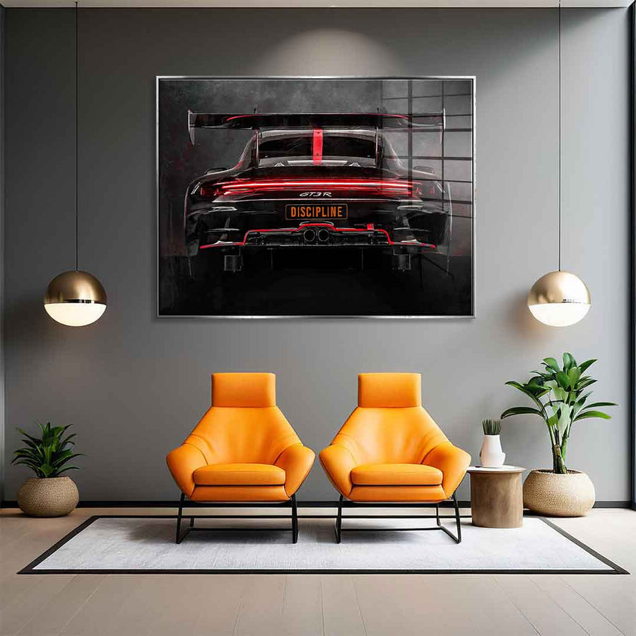 Porsche tył – szkło akrylowe