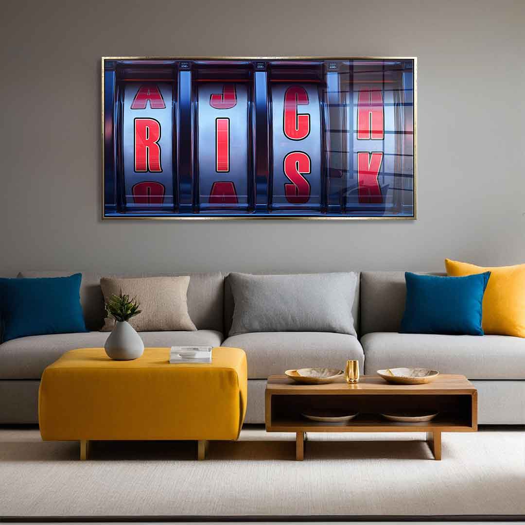 Risk &amp; Rich - Acrylic glass