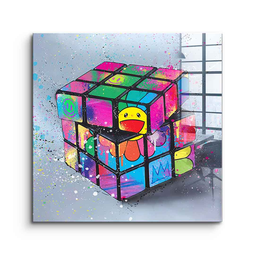 Rubik's Flower - Acrylic glass