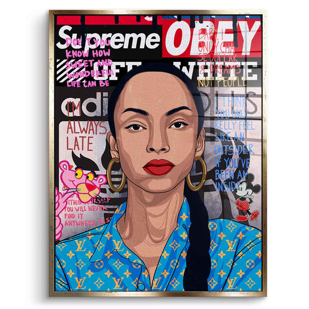 Sade Adu - Acrylic glass