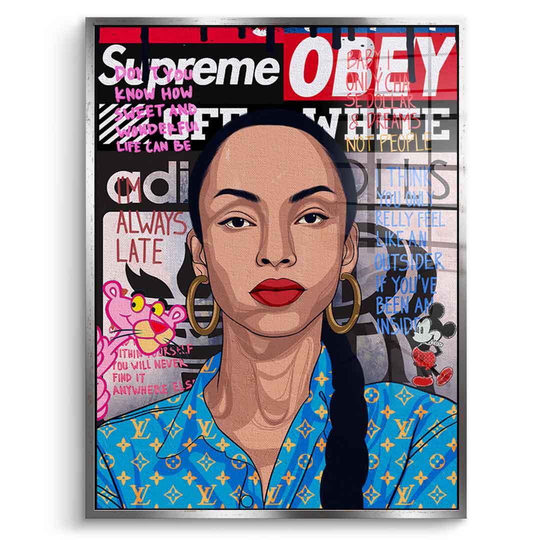 Sade Adu - Acrylic glass