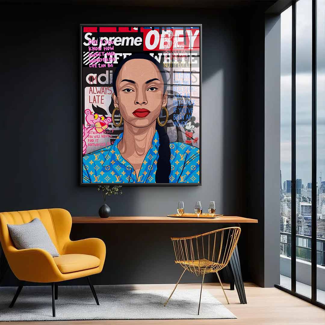 Sade Adu - Acrylic glass