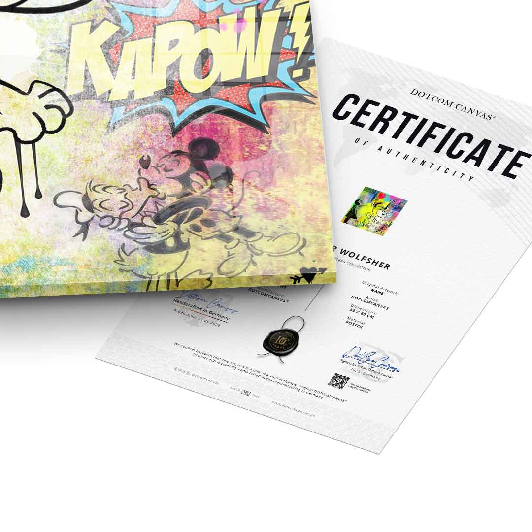 Snoopy meets Banksy - Acrylglas