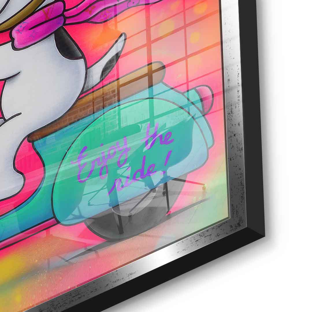 Snoopy Vespa - Acrylglas