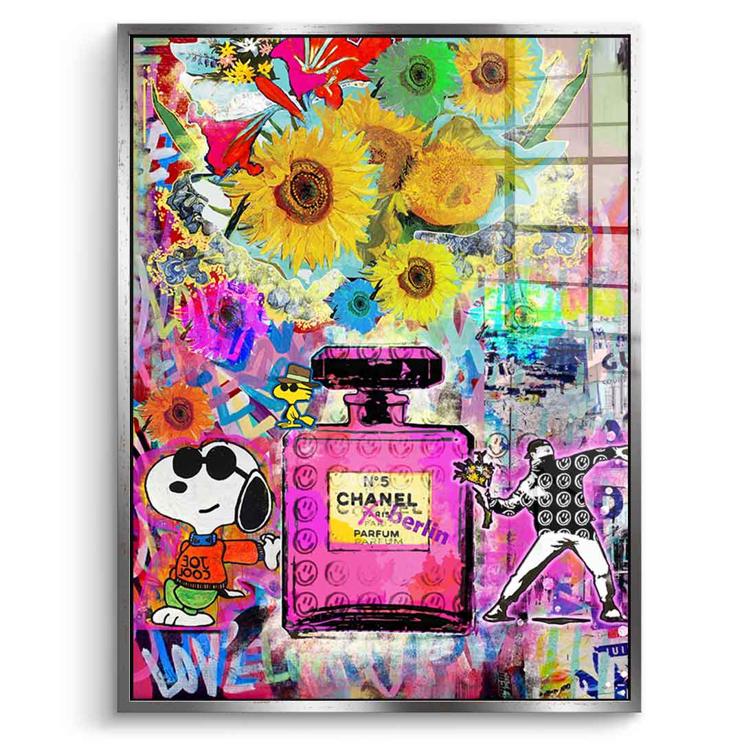 Snoopy meets Chanel - Acrylglas