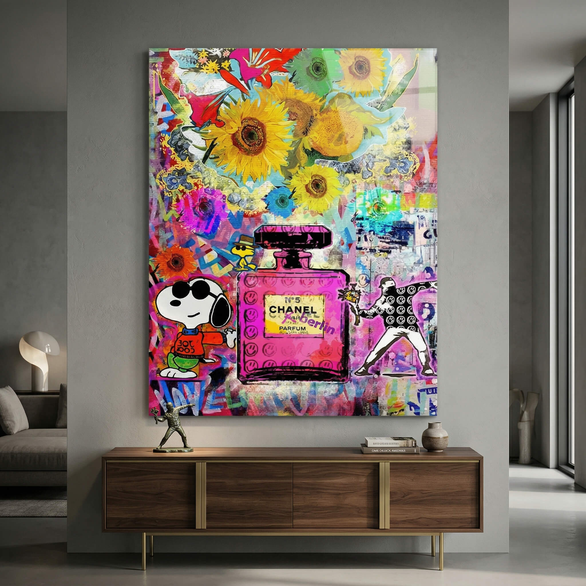 Snoopy meets Chanel - Acrylglas