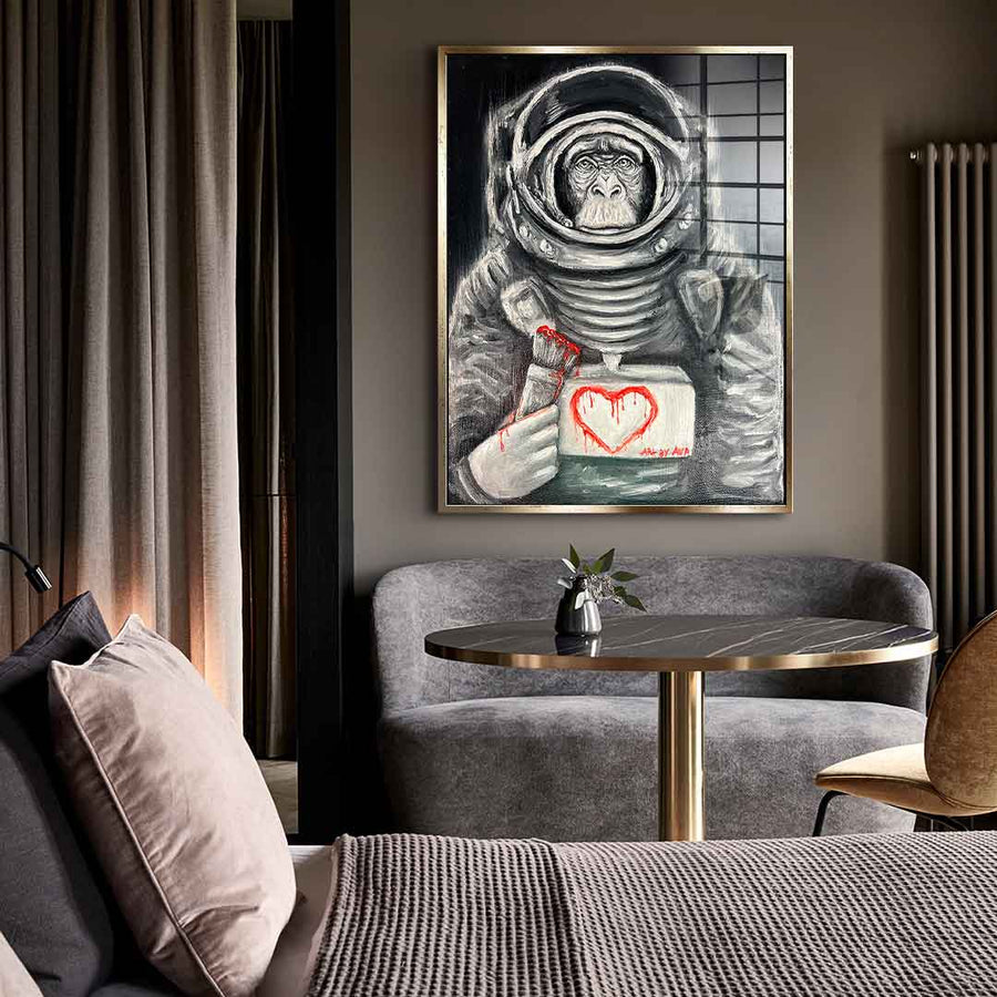 Space Monkey - Szkło akrylowe