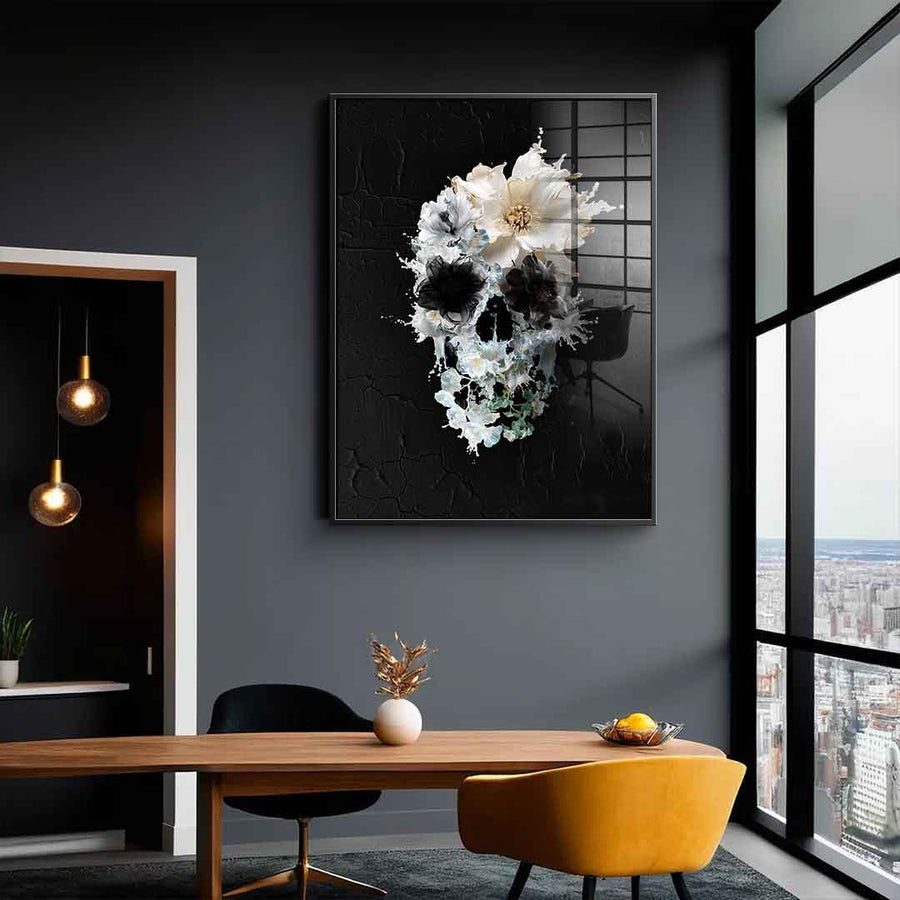 Splash Floral Skull - Akryl