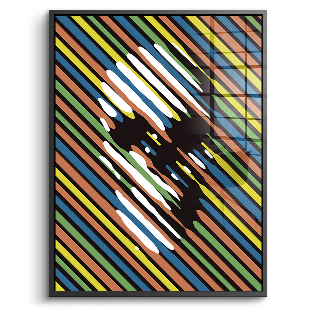 Stripe Skull - Acrylglas