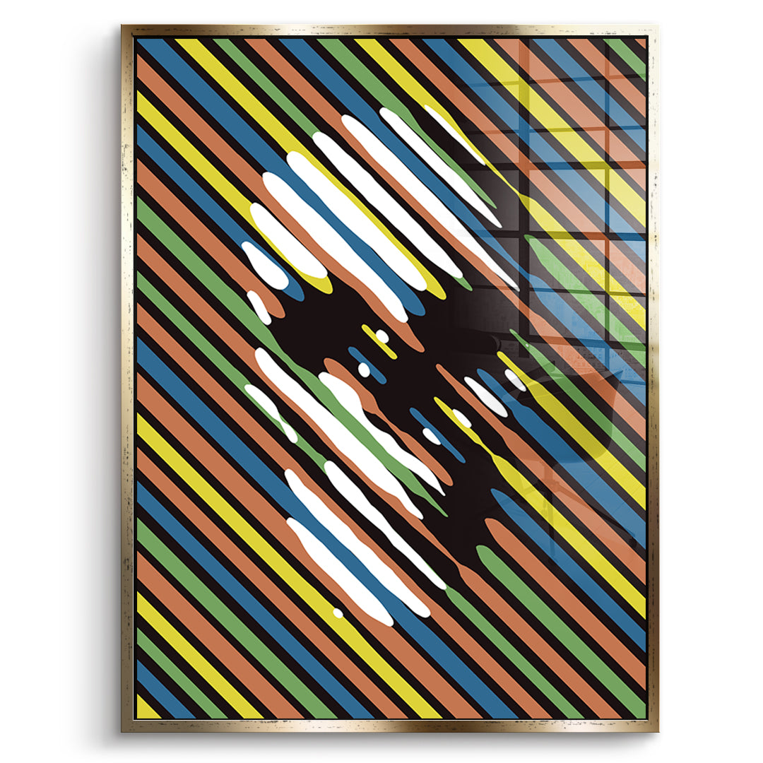 Stripe Skull - Acrylglas