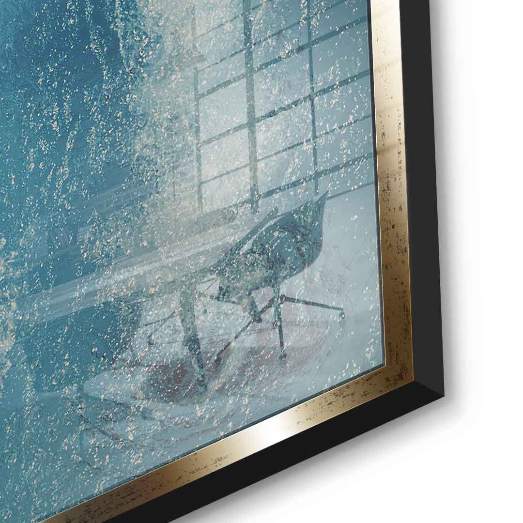 Driven by dreams #Swiming - Square Edition - Acrylic glass print