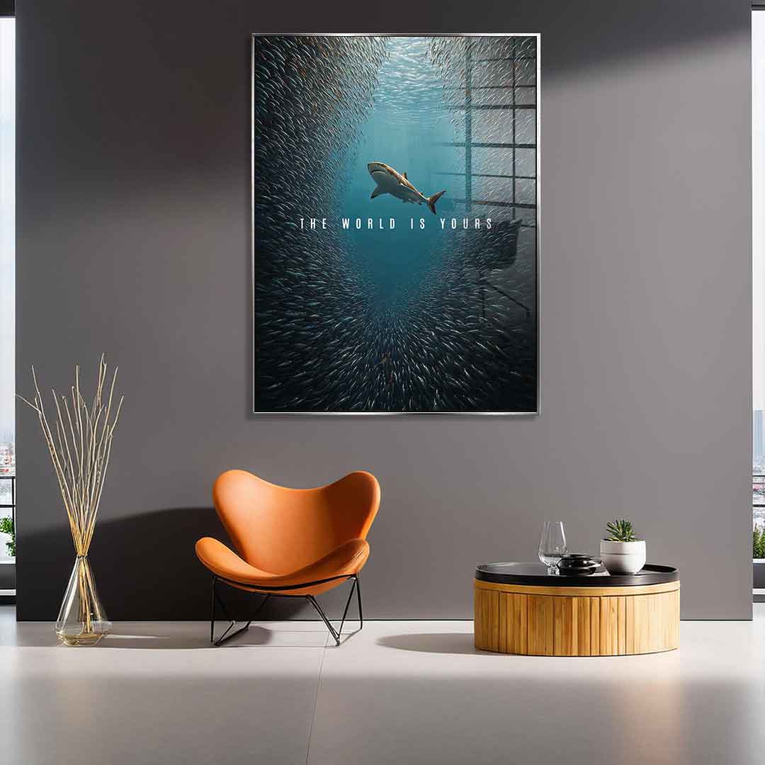 THE WORLD IS YOURS - Acrylglas